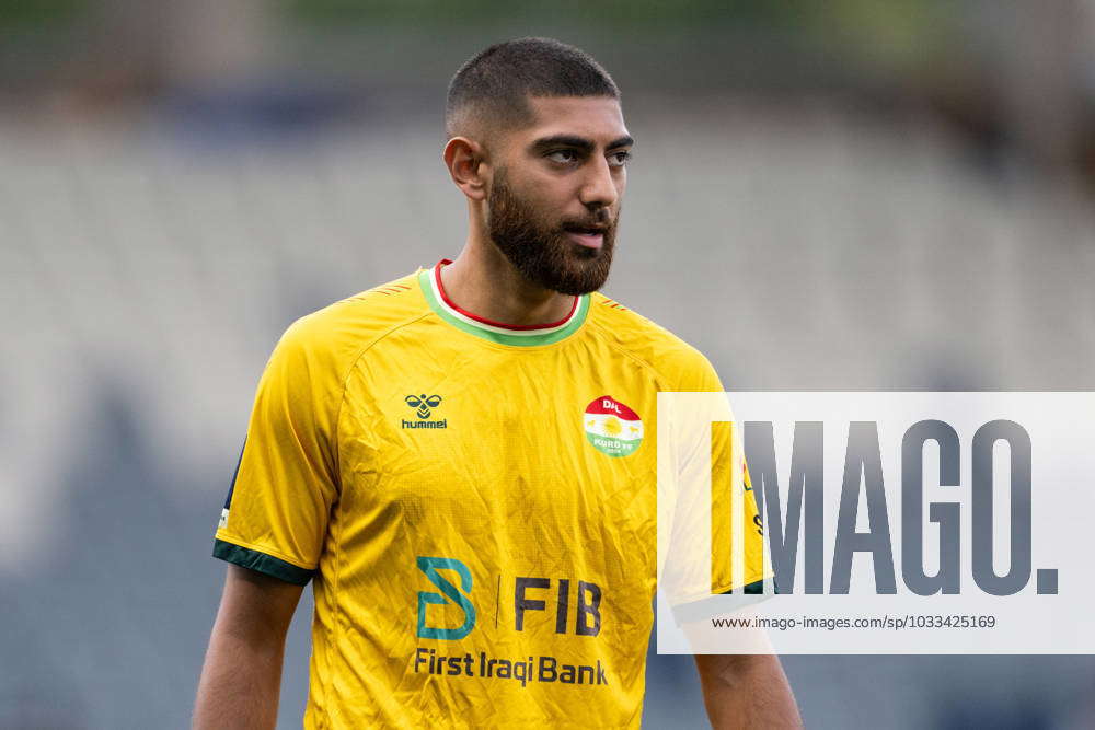 230816 Dalkurds Rassa Rahmani before the football match in the