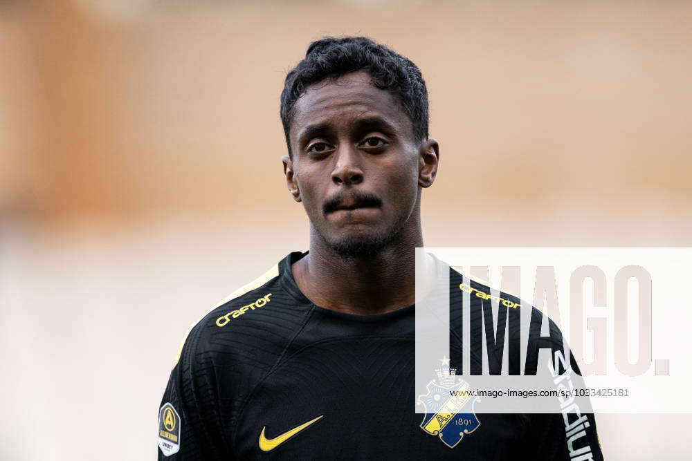 230816 AIKs Abdihakin Ali before the Swedish Cup football match