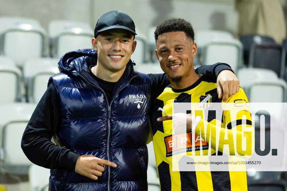 230817 Hussein Carneil of IFK Göteborg and Tobias Sana of Häcken