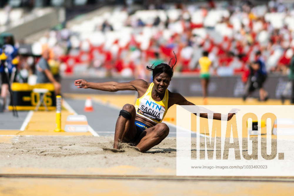 230819 Khaddi Sagnia of Sweden compete in womens long jump