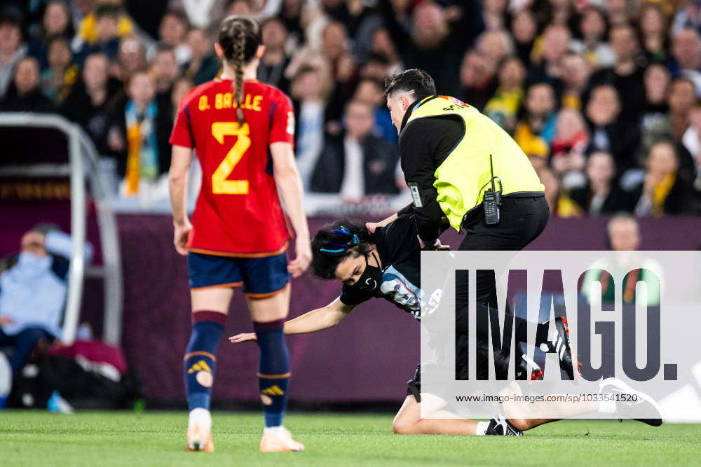 230820 A Pitch Invader During The FIFA Womens World Cup Final Between ...