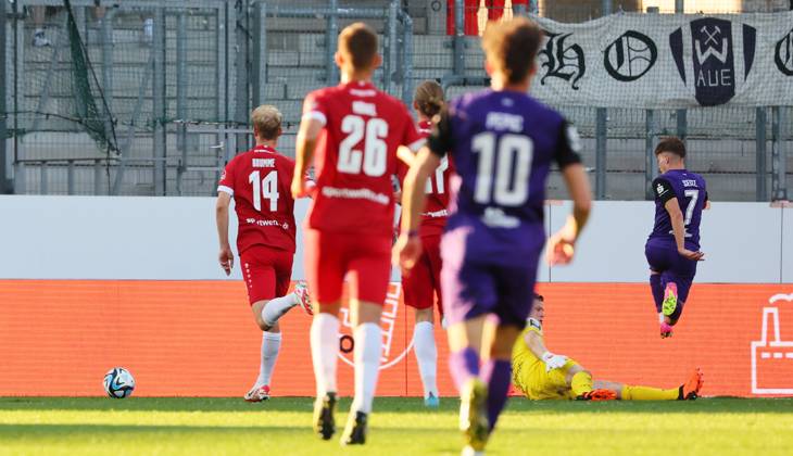 Essen Aue 3 Liga Essen, 20 08 2023, Stadion an der Hafenstrasse ...