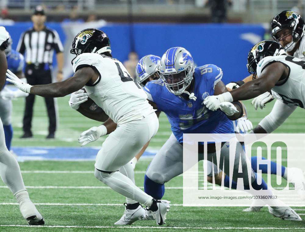 Detroit Lions defensive tackle Benito Jones (94) on the bench