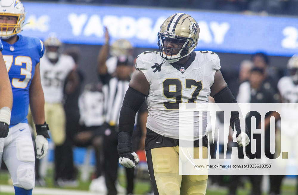 INGLEWOOD, CA - AUGUST 20: New Orleans Saints defensive lineman