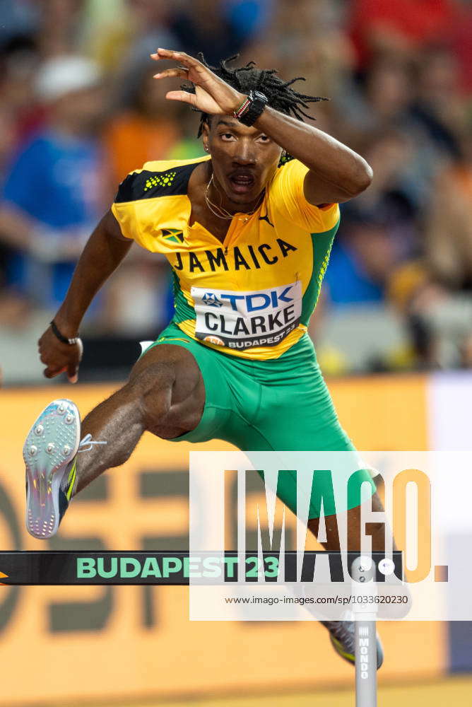 230822) -- BUDAPEST, Aug. 22, 2023 -- Roshawn Clarke of Jamaica