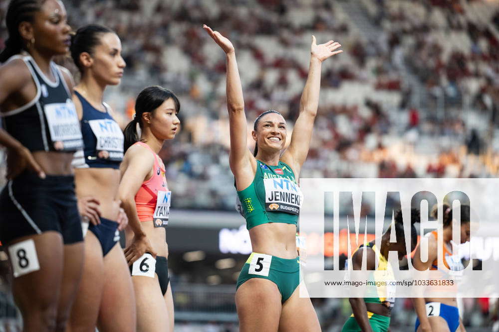 230822 Michelle Jenneke of Australia competes in womens 100 meters