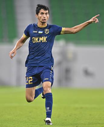 Playoff Stage AFC Champions League 2023 24 Shohrux Gadoyev of AGMK FC ...