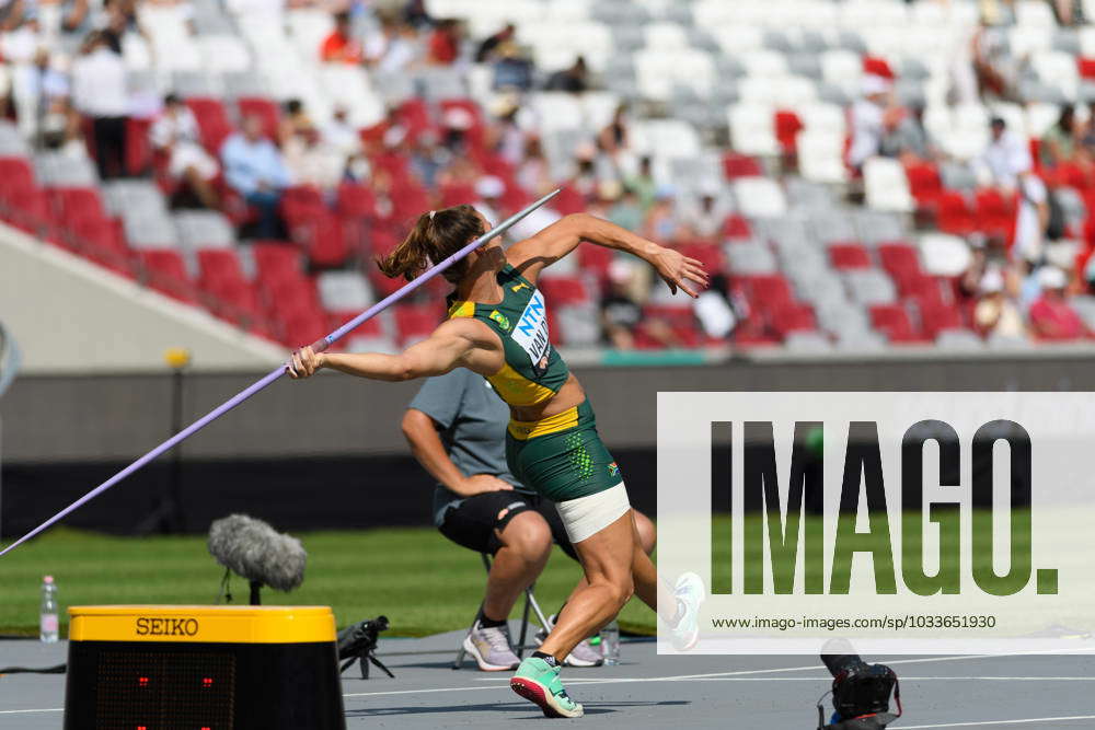 Jo-Ane van Dyk (South Africa) during the javelin throw qualification ...