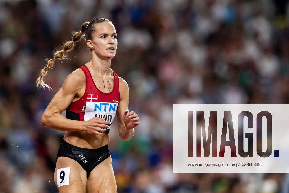 230823 Juliane Hvid of Denmark competes in womens 3000 meter