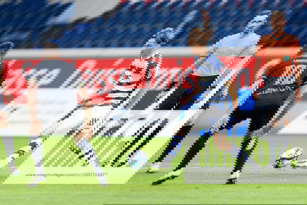 3 Liga MSV Duisburg SSV Ulm 1846, 25 08 2023 Duel Caspar Jander MSV Duisburg, 18 , Andreas Ludwig