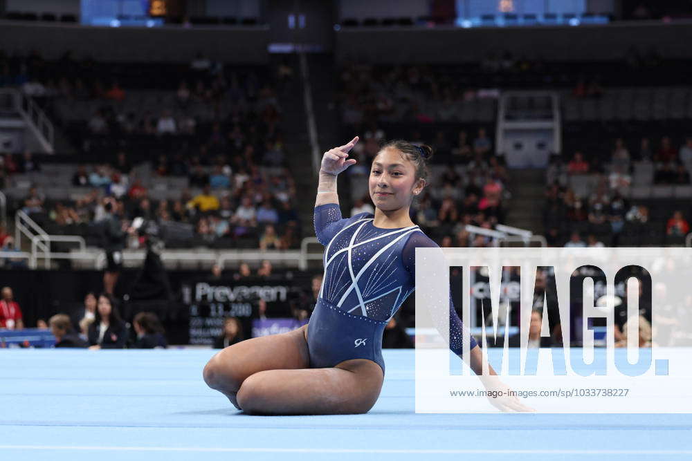 August 25 2023 Gymnast Michelle Pineda during the senior women