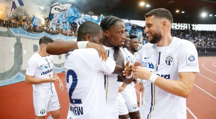 FC Zuerich FC St Gallen Goal celebrations Ifeanyi Mathew , Jonathan ...