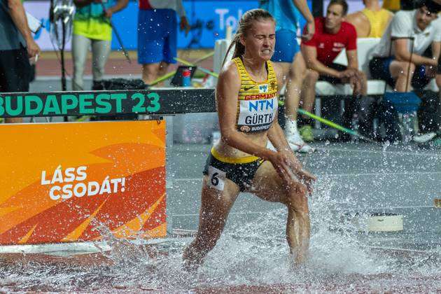 Who is German steeplechaser and On athlete Olivia Gürth?