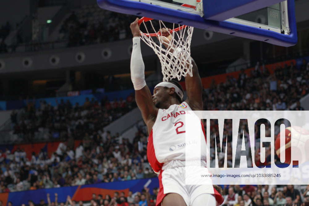 JAKARTA, INDONESIA AUGUST 29: Canadas Shai Gilgeous-Alexander dunk a ...