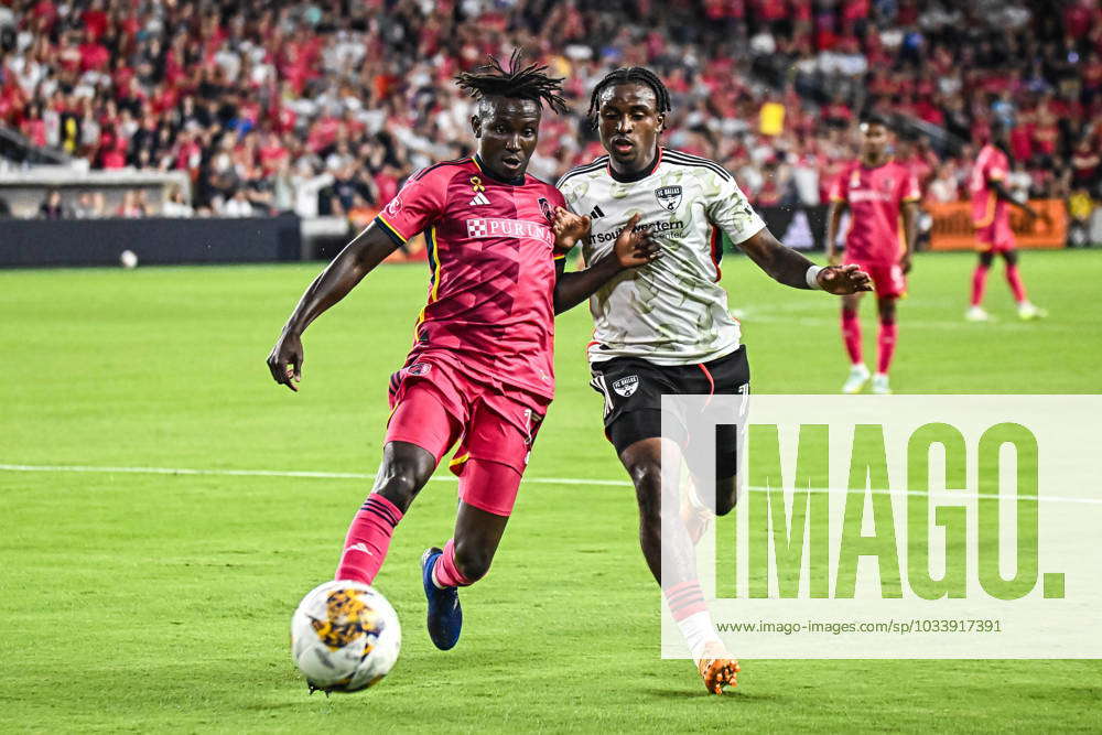 ST. LOUIS, MO - AUG 30: St. Louis City defender Joshua Yaro (15) pushes ...