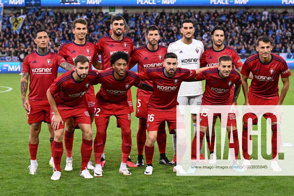 230831 Club Brugge vs Osasuna players of Osasuna pose for a team