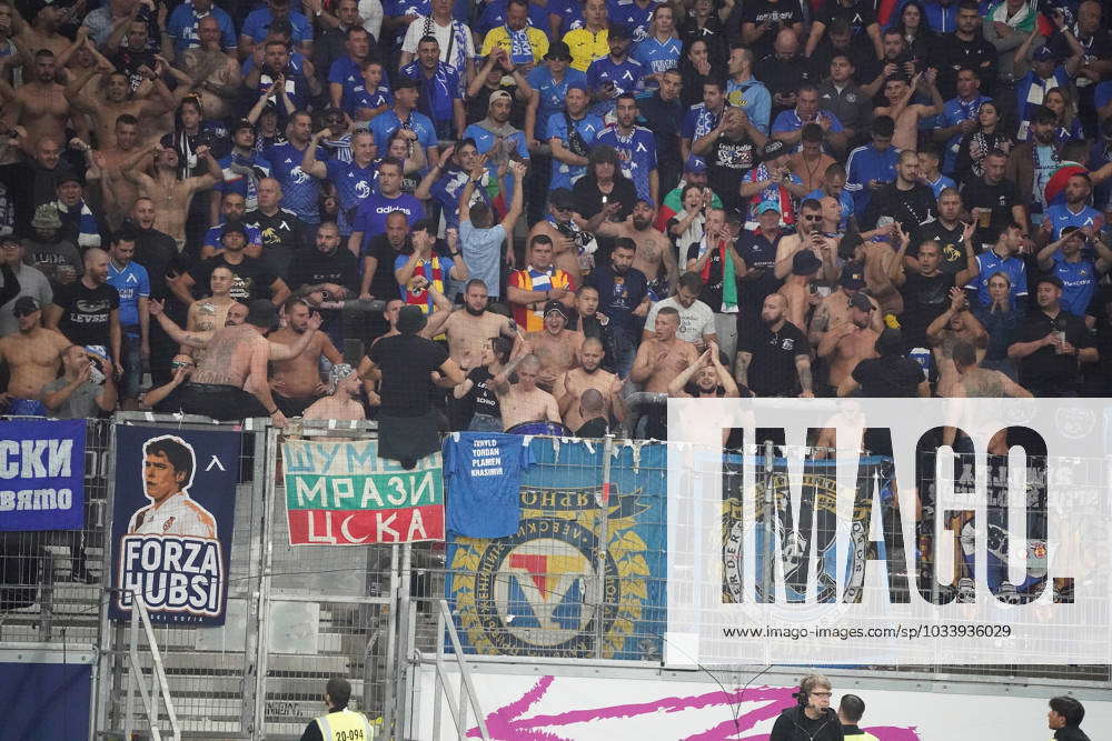 Fans of Levski Sofia Frankfurt 31 08 2023 Eintracht Frankfurt vs Levski ...