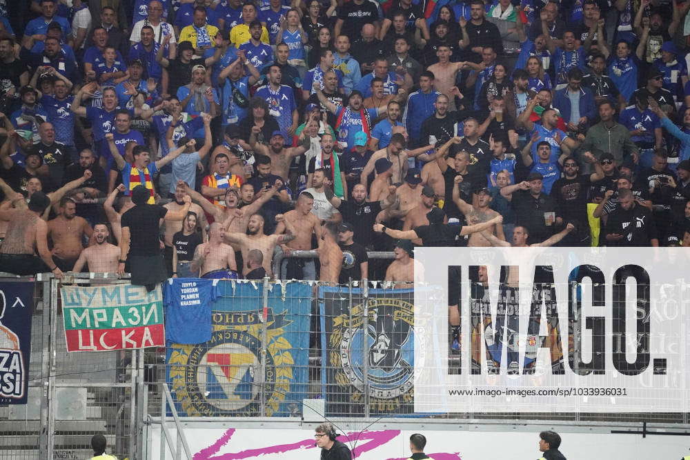 Fans of Levski Sofia Frankfurt 31 08 2023 Eintracht Frankfurt vs Levski ...