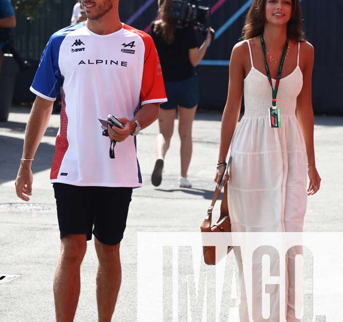 Pierre Gasly and @Kika Cerqueira Gomes today at the Louis Vuitton