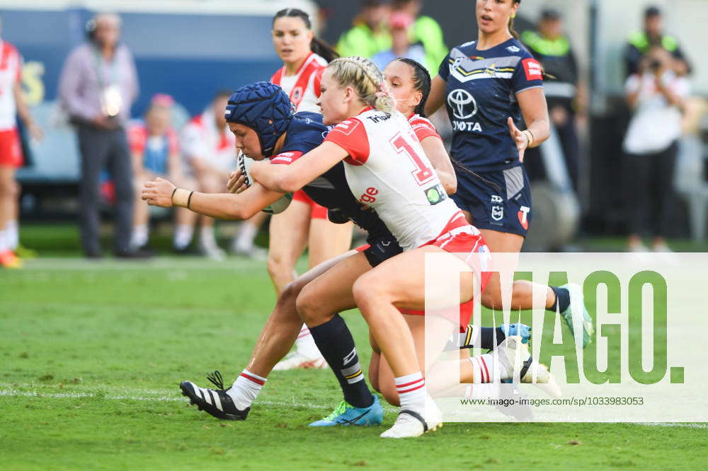 Townsville, Australia. 02nd Sep, 2023. Celebrations for Dragons following  the NRLW Round 7 match between the North Queensland Cowboys Women and the  St. George Illawarra Dragons at the Queensland Country Bank Stadium