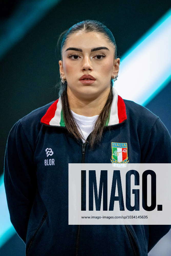 Giulia Imperio of Italy prepares to compete in the Women 49 kg of the ...