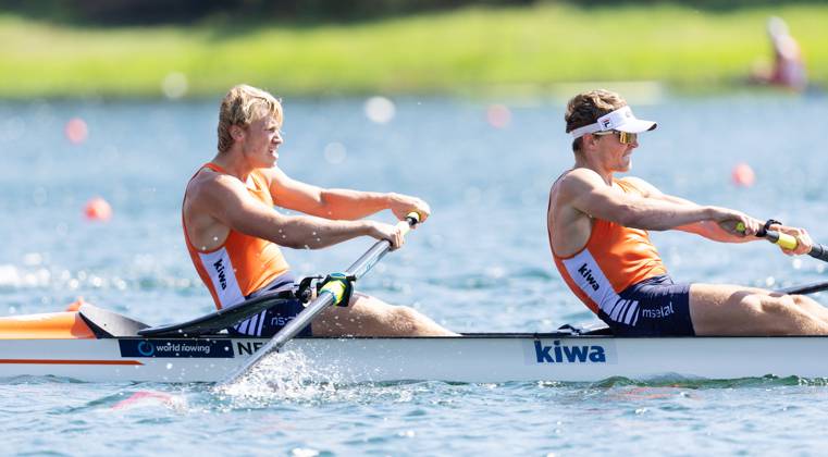 BELGRADE - Abe Wiersma and Nelson Ritsema in action during the Men s ...