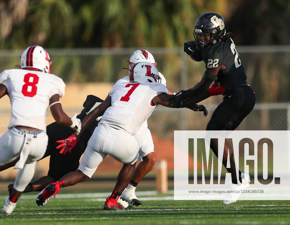 Syndication Naples Daily News Golden Gate Titans Running Back Trayvon Jean 22 Cuts Back While