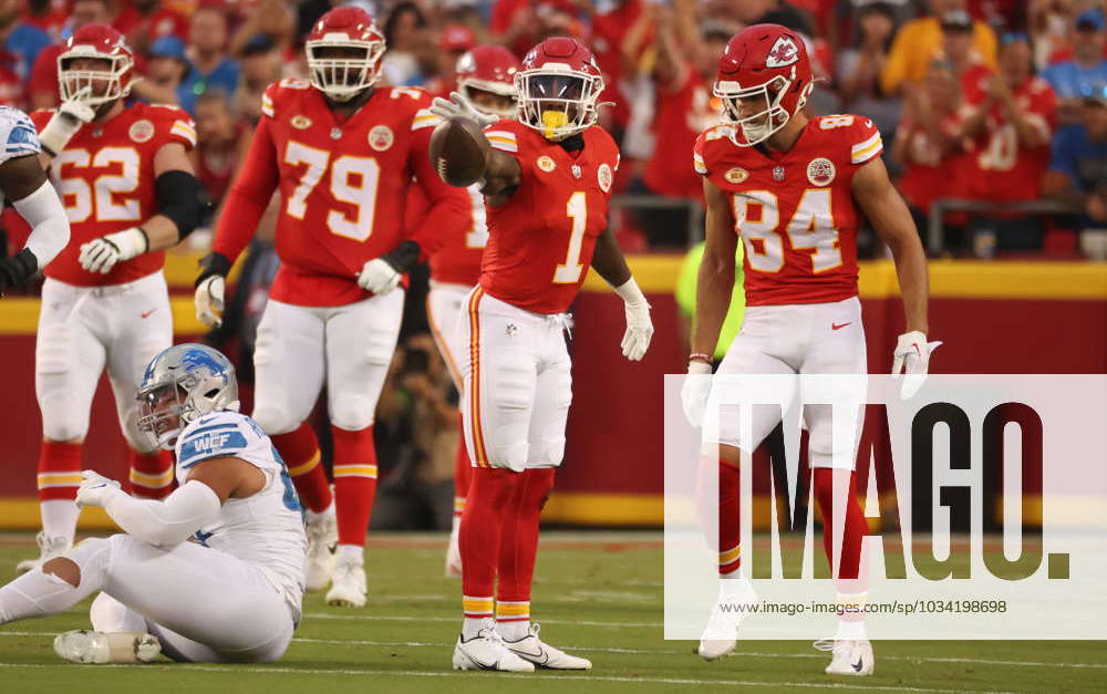 Kansas City Chiefs running back Jerick McKinnon (1) celebrates