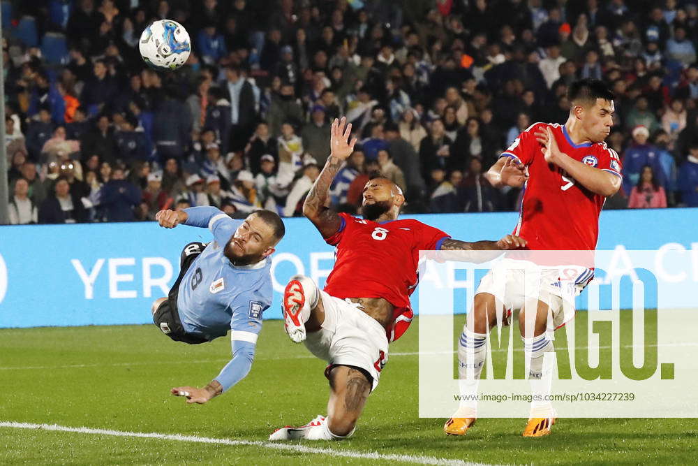 Futbol, Uruguay vs Chile. Eliminatorias mundial 2026. El