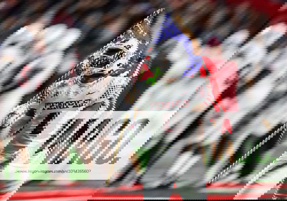 September 09, 2023 Temple safety Tywan Francis (4) leads the team onto