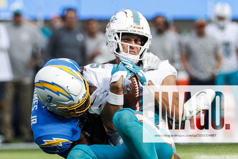 September 10, 2023, Los Angeles, California, USA: Miami Dolphins wide  receiver River Cracraft (85) i