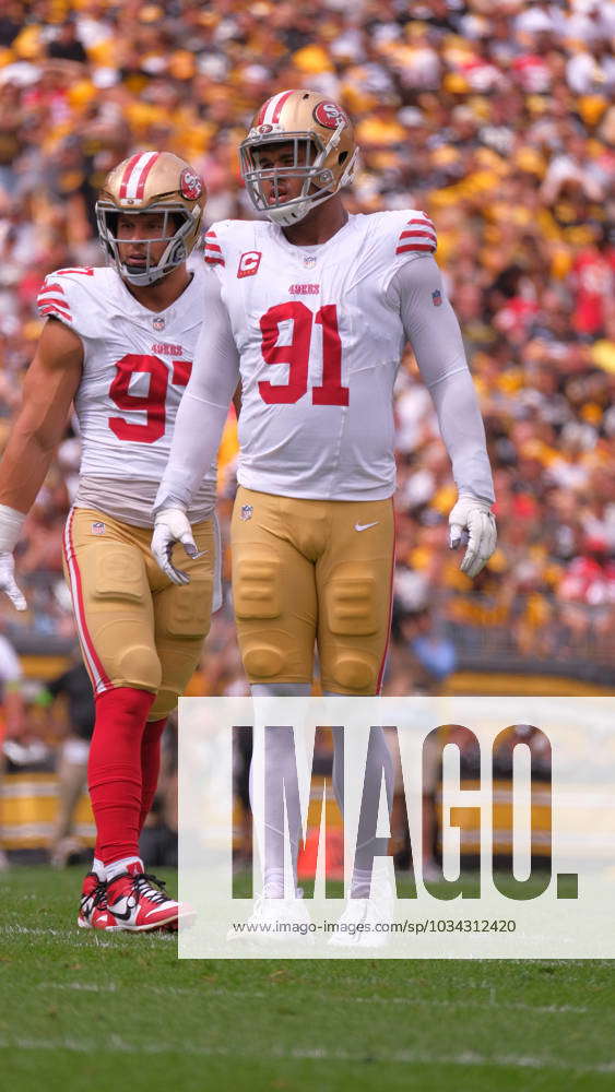 SEPT 10, 2023: Arik Armstead 91 during the Pittsburgh Steelers vs San  Francisco 49ers in