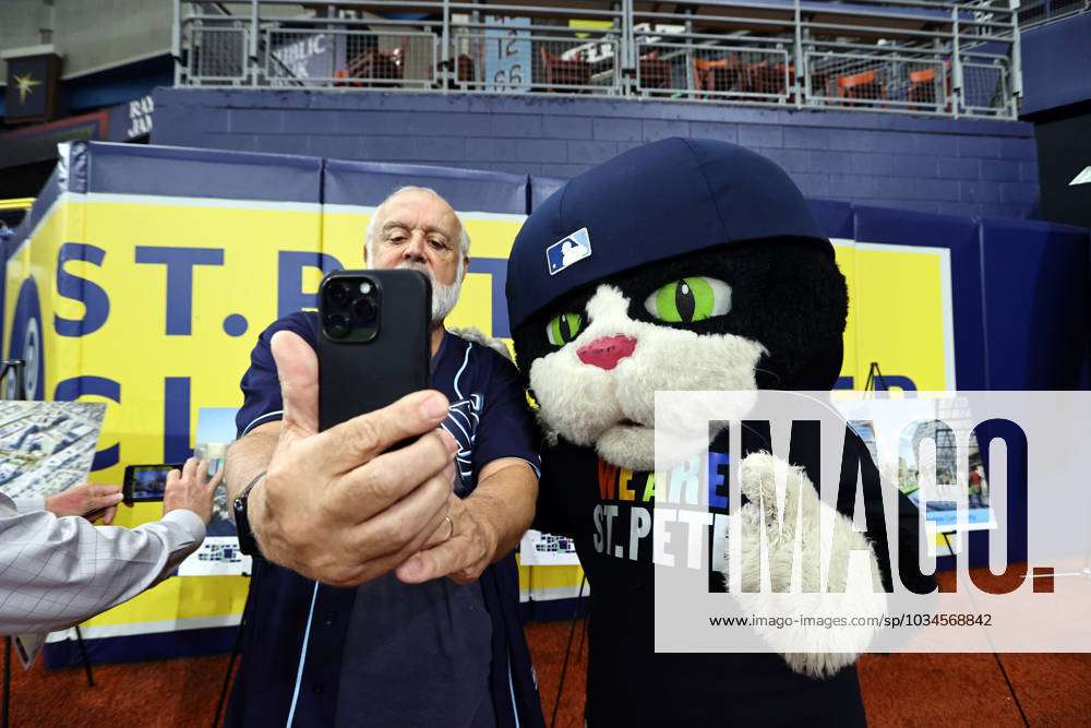 St. Petersburg, FL. USA; D.J. Kitty, one of the Tampa Bay Rays