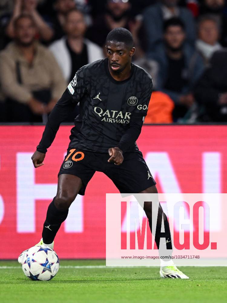 PARIS - Ousmane Dembele Of Paris Saint-Germain During The UEFA ...