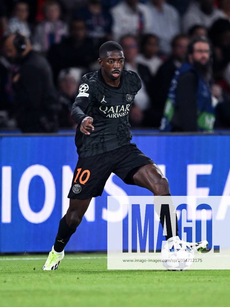 PARIS - Ousmane Dembele Of Paris Saint-Germain During The UEFA ...