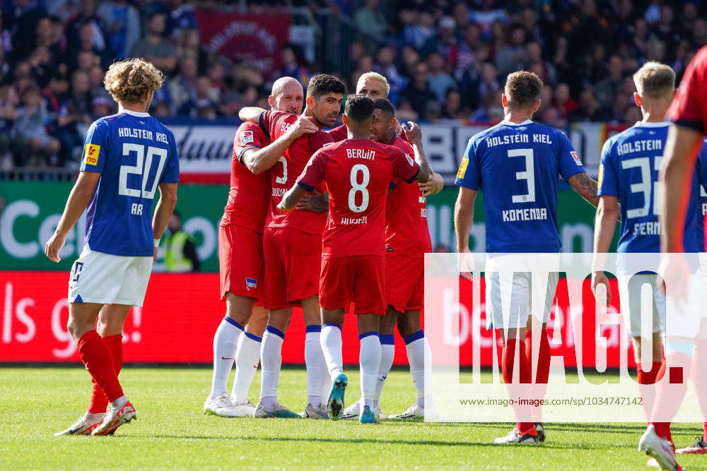 Jubilation Hertha BSC Berlin After Victory Against Holstein Kiel GER ...