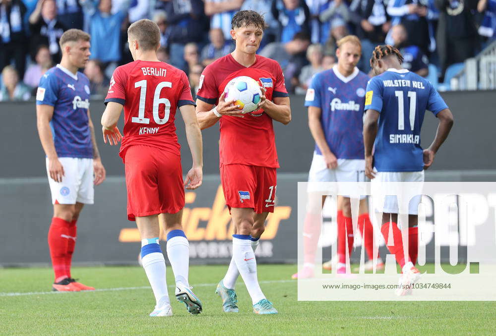 Fabian Reese Hertha BSC Berlin Takes The Ball For A Penalty Football ...