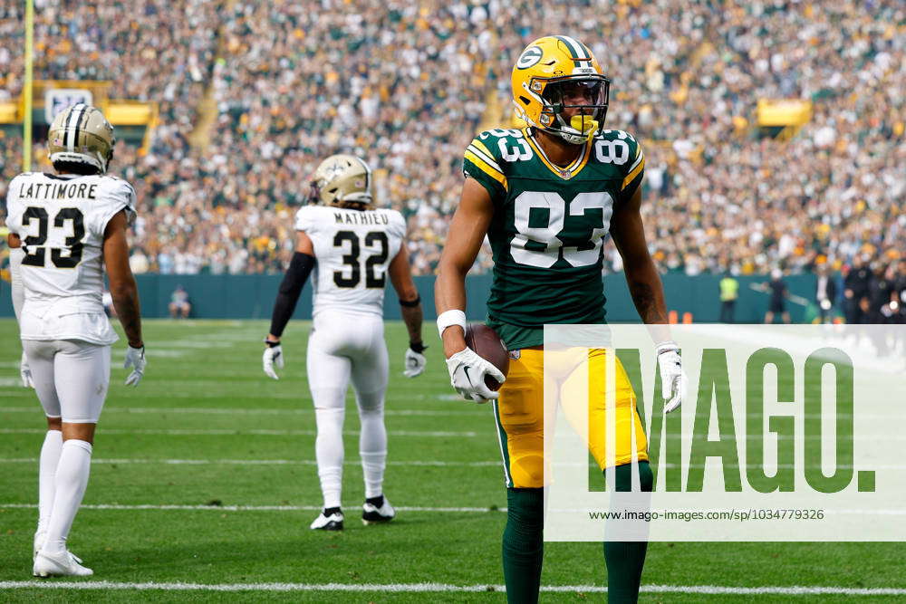 Green Bay Packers wide receiver Samori Toure (83) during a preseason NFL  football game Saturday, Aug. 19, 2023, in Green Bay, Wis. (AP Photo/Mike  Roemer Stock Photo - Alamy