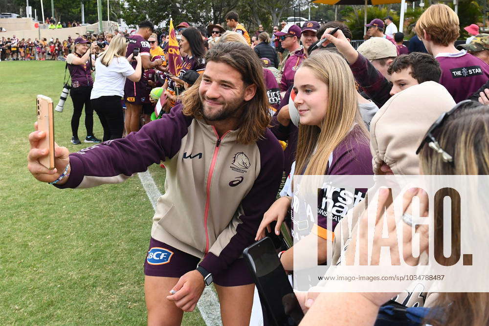 NRL BRONCOS FAN DAY, Patrick Carrigan Of The Broncos Poses With Fans ...