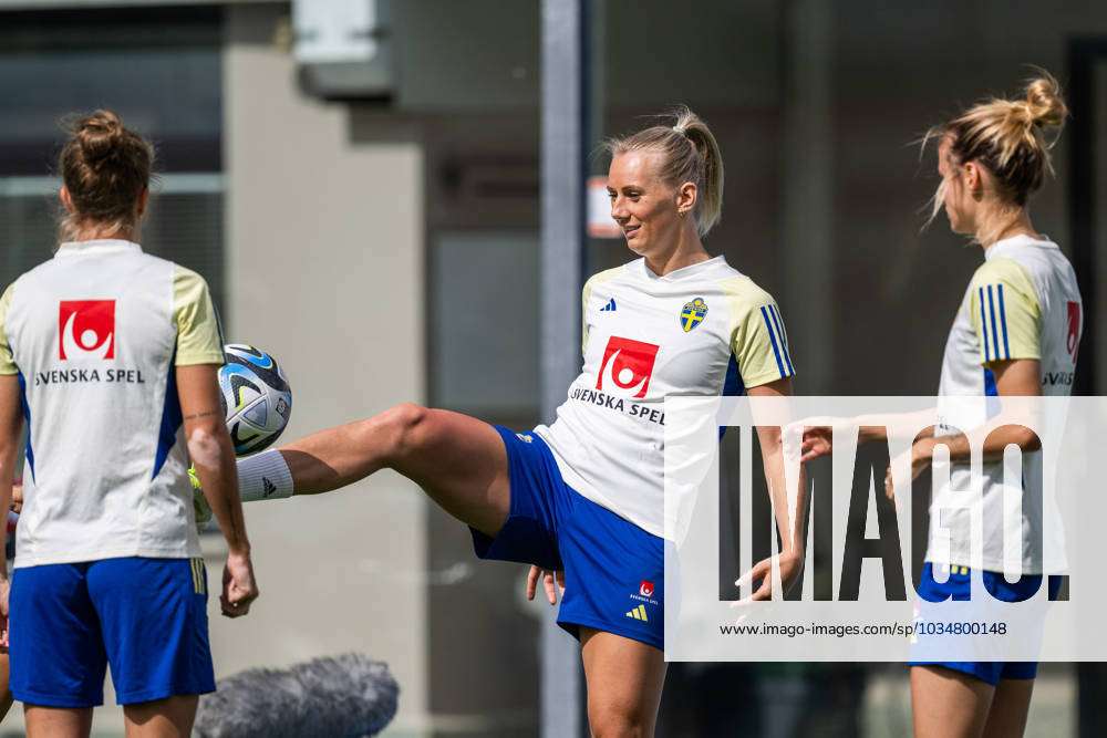 230925 Stina Blackstenius And Nathalie Björn Of The Swedish Women S National Football Team During