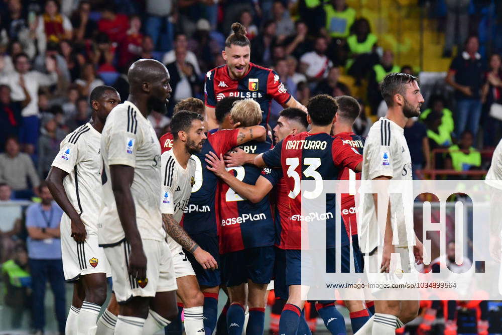 GENOVA - NOV 10, 2018: Genoa Celebrates The Goal. C.F.C Genoa