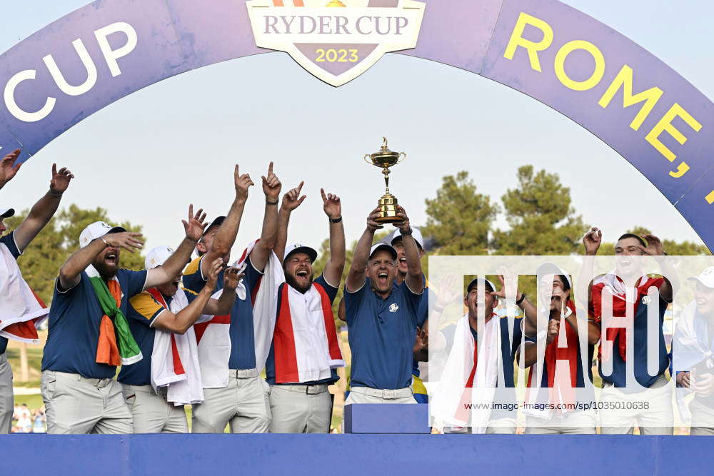 Captain And Players Of Team Europe Celebrate The Victory Of The 2023 ...