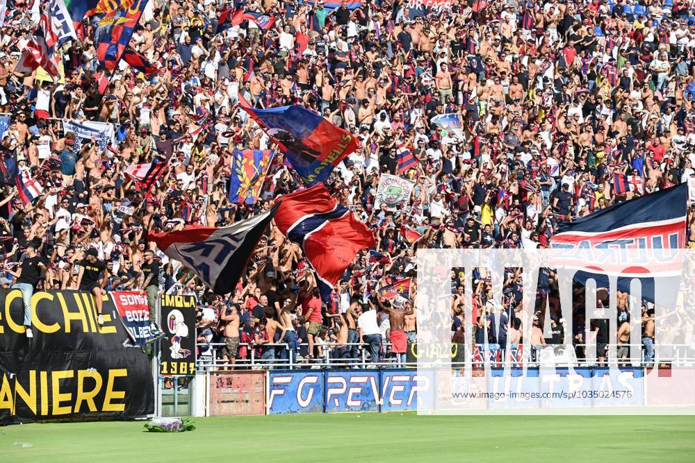 Fans of Bologna during the italian soccer Serie A match Bologna FC