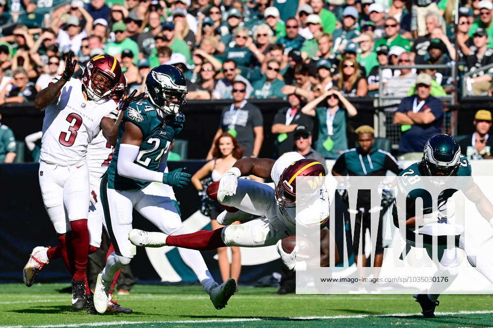 Washington Commanders' Brian Robinson Jr. in action during an NFL football  game, Monday, Nov. 14, 2022, in Philadelphia. (AP Photo/Matt Rourke Stock  Photo - Alamy