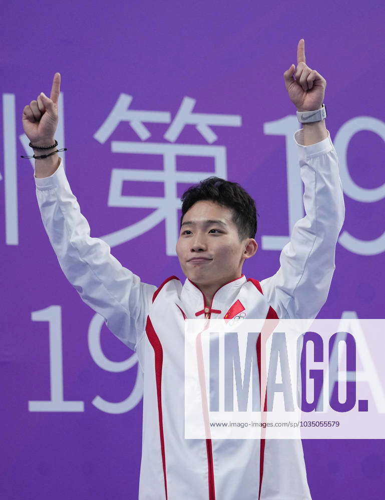 (231002) -- Hangzhou, Oct. 2, 2023 -- Gold Medalist Wang Zongyuan Of 