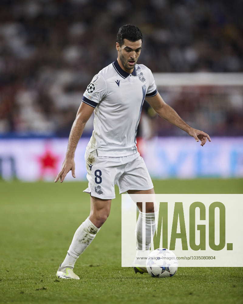 FC Red Bull Salzburg v Real Sociedad Group D UEFA Champions League 2023 24 Mikel Merino of Real FC Red Bull Salzburg v Real Sociedad Group D UEFA Champions League 2023 24 Mikel Merino of Real