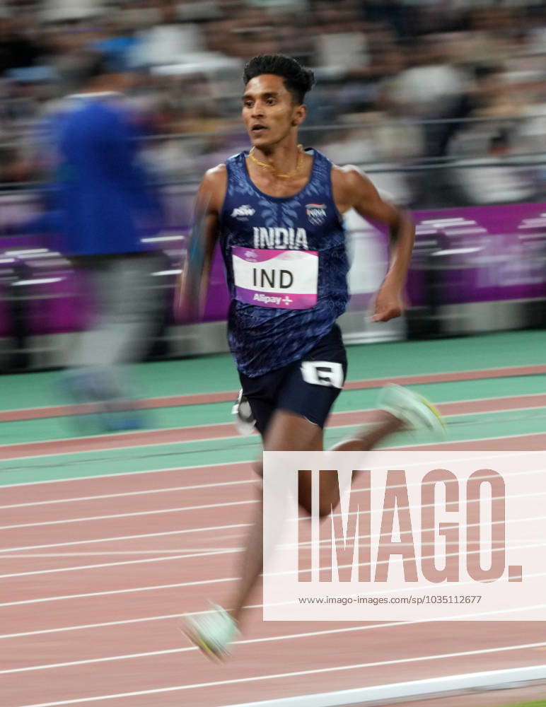 (231004) -- HANGZHOU, Oct. 4, 2023 -- Rajesh Ramesh of team India ...