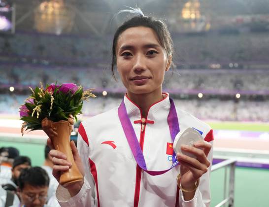 Zeng Rui HANGZHOU, Oct. 4, 2023 -- Silver medalist Zeng Rui of China attends the ...