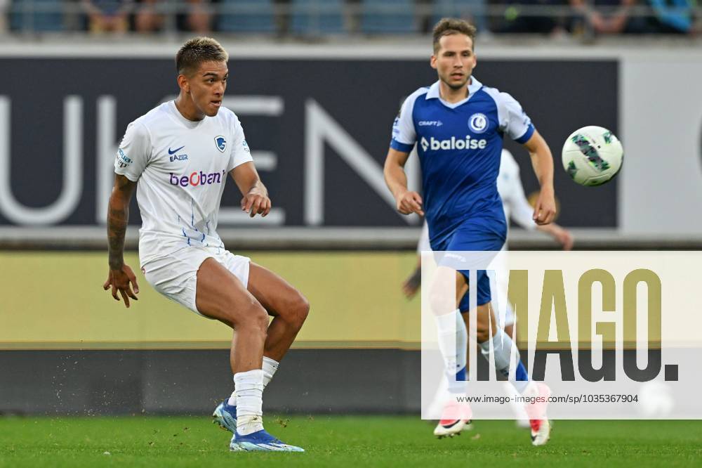 231008 AA Gent Vs KRC Genk Matias Galarza 25 Of Genk Pictured In Action During The Jupiler Pro