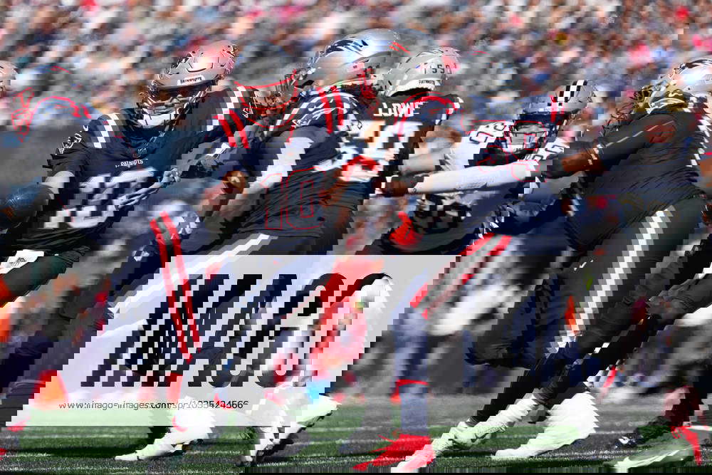 Mac Jones quarterback, New England Patriots with Rhamondre Stevenson